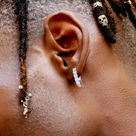 2.0CT MOISSANITE HOOP EARRINGS — Shinier Than Diamond