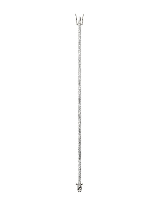 925 Sterling Silver Tennis Bracelet in 4MM VVS1 Moissanite | GRA Certified
