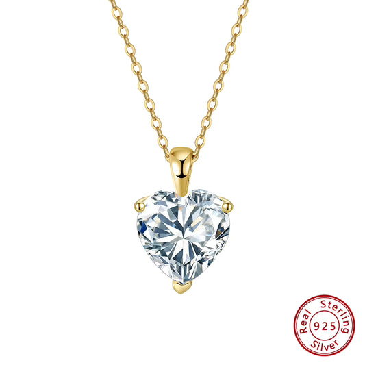 4.0CT HEART CUT MOISSANITE NECKLACE — Shinier Than Diamond