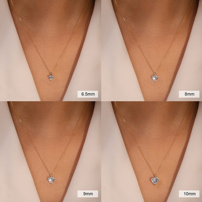 4.0CT HEART CUT MOISSANITE NECKLACE — Shinier Than Diamond