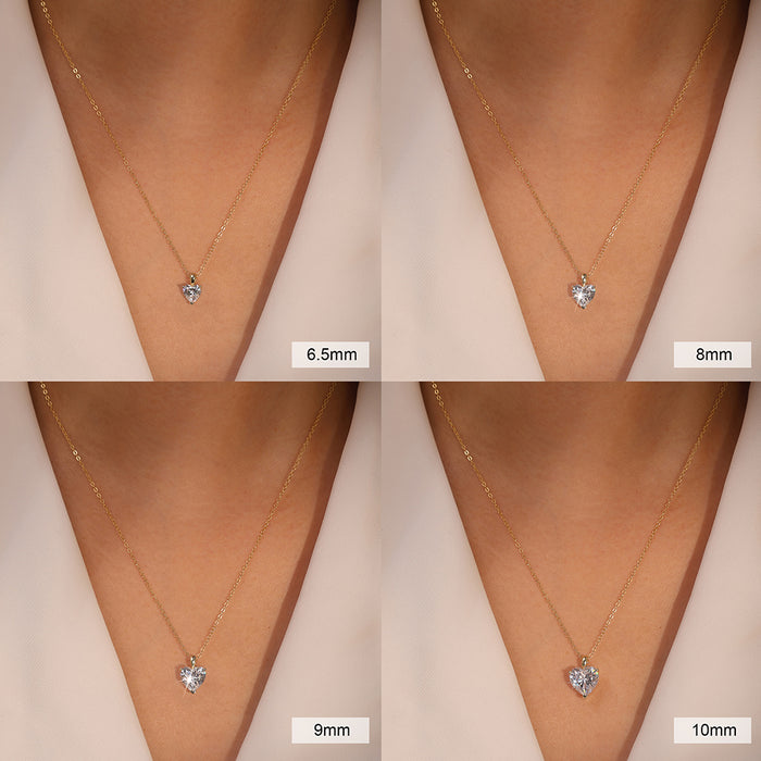 4.0CT HEART CUT MOISSANITE NECKLACE — Shinier Than Diamond