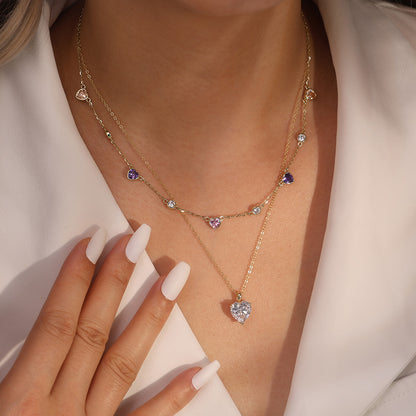 4.0CT HEART CUT MOISSANITE NECKLACE — Shinier Than Diamond