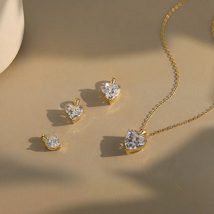 4.0CT HEART CUT MOISSANITE NECKLACE — Shinier Than Diamond