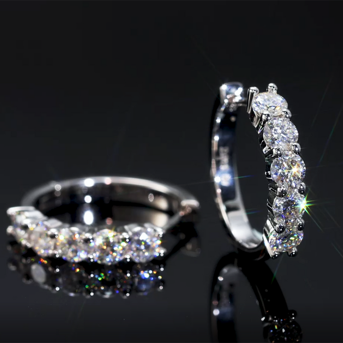 HOOP EARRINGS IN 2.0 CARATS MOISSANITE
