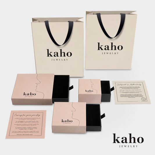 Gift Box & Bag set featuring elegant jewelry packaging with a stylish bag and various sized gift boxes.