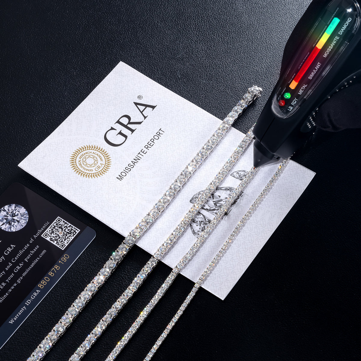 VVS1 MOISSANITE TENNIS BRACELET — Shinier Than Diamond