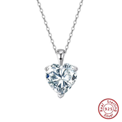 4.0CT HEART CUT MOISSANITE NECKLACE — Shinier Than Diamond