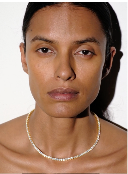 VVS1 MOISSANITE TENNIS CHAIN NECKLACE — Shinier Than Diamond