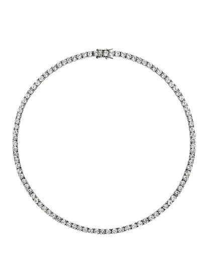 VVS1 MOISSANITE TENNIS CHAIN NECKLACE — Shinier Than Diamond