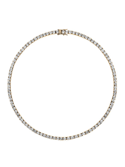 VVS1 MOISSANITE TENNIS CHAIN NECKLACE — Shinier Than Diamond