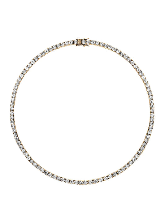 VVS1 MOISSANITE TENNIS CHAIN NECKLACE — Shinier Than Diamond