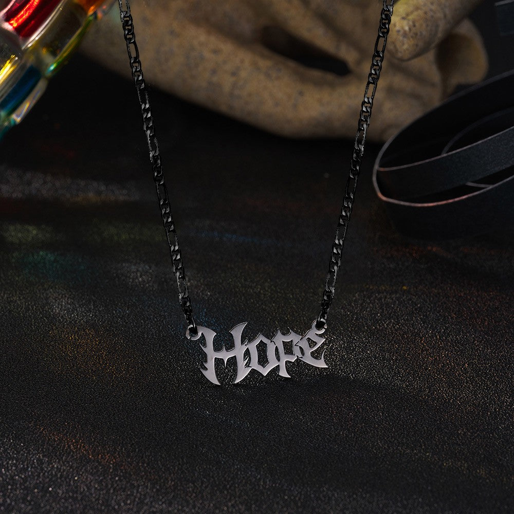 Custom Gothic Name Necklace, Old English Jewelry, Dripping Font Necklace, Nameplate Necklace, Punk Jewelry, Gothic Necklace, Halloween Gift