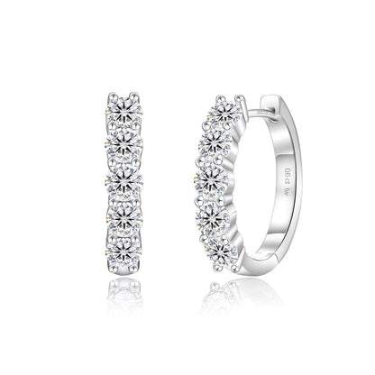 2.0CT MOISSANITE HOOP EARRINGS — Shinier Than Diamond