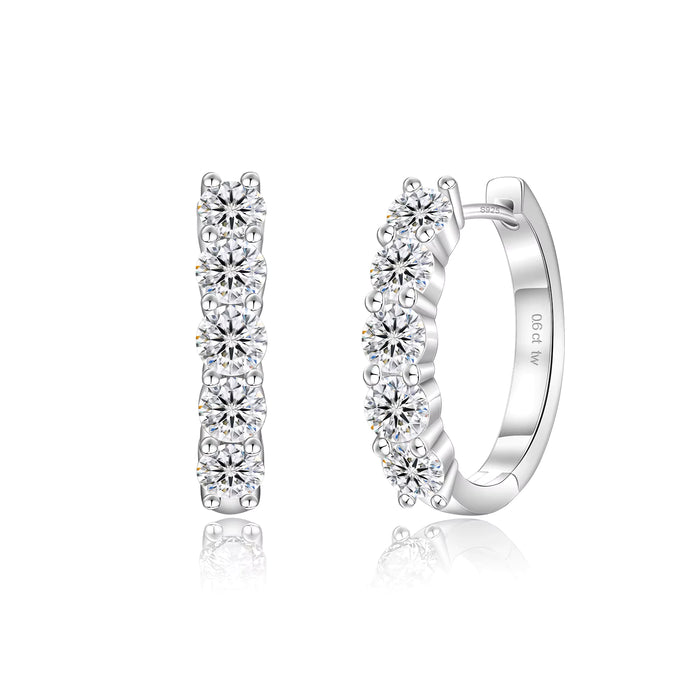HOOP EARRINGS IN 2.0 CARATS MOISSANITE