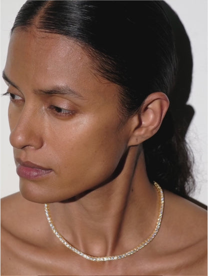 VVS1 MOISSANITE TENNIS CHAIN NECKLACE — Shinier Than Diamond